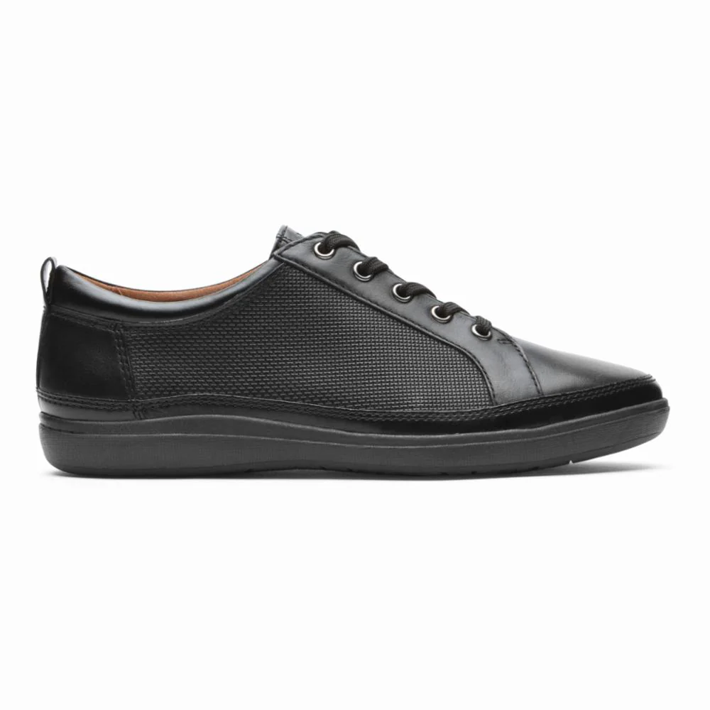 Cobb Hill BAILEE SNEAKER BLACK LTHR - Image 2