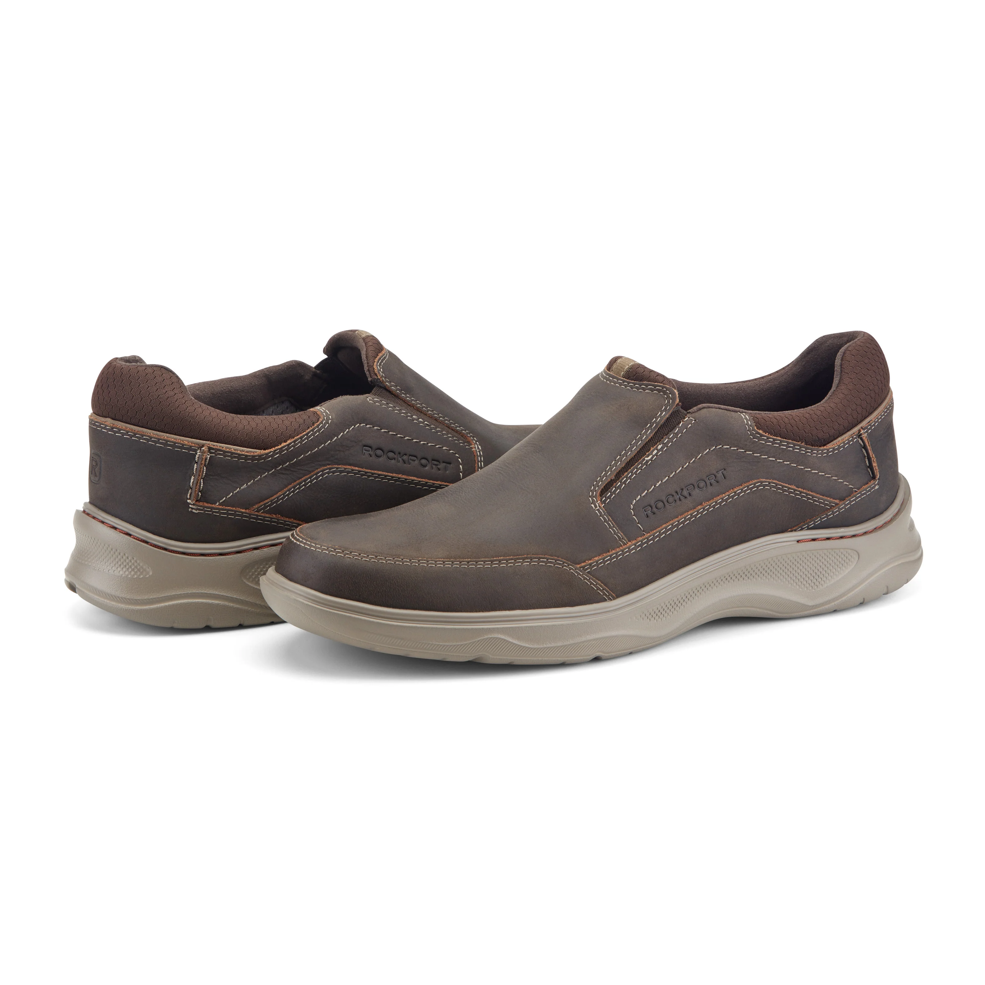 ROCKPORT MEN COLLEN SLIP ON BURNT UMBER/JAVA/JAVA/JAVA/SHI - Image 4