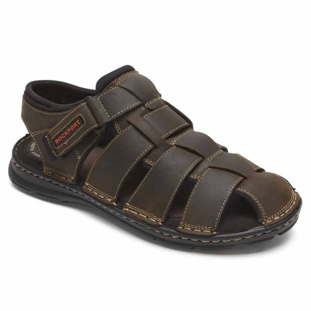 Rockport Men  DARWYN FISHERMEN BROWN II/LEATHER