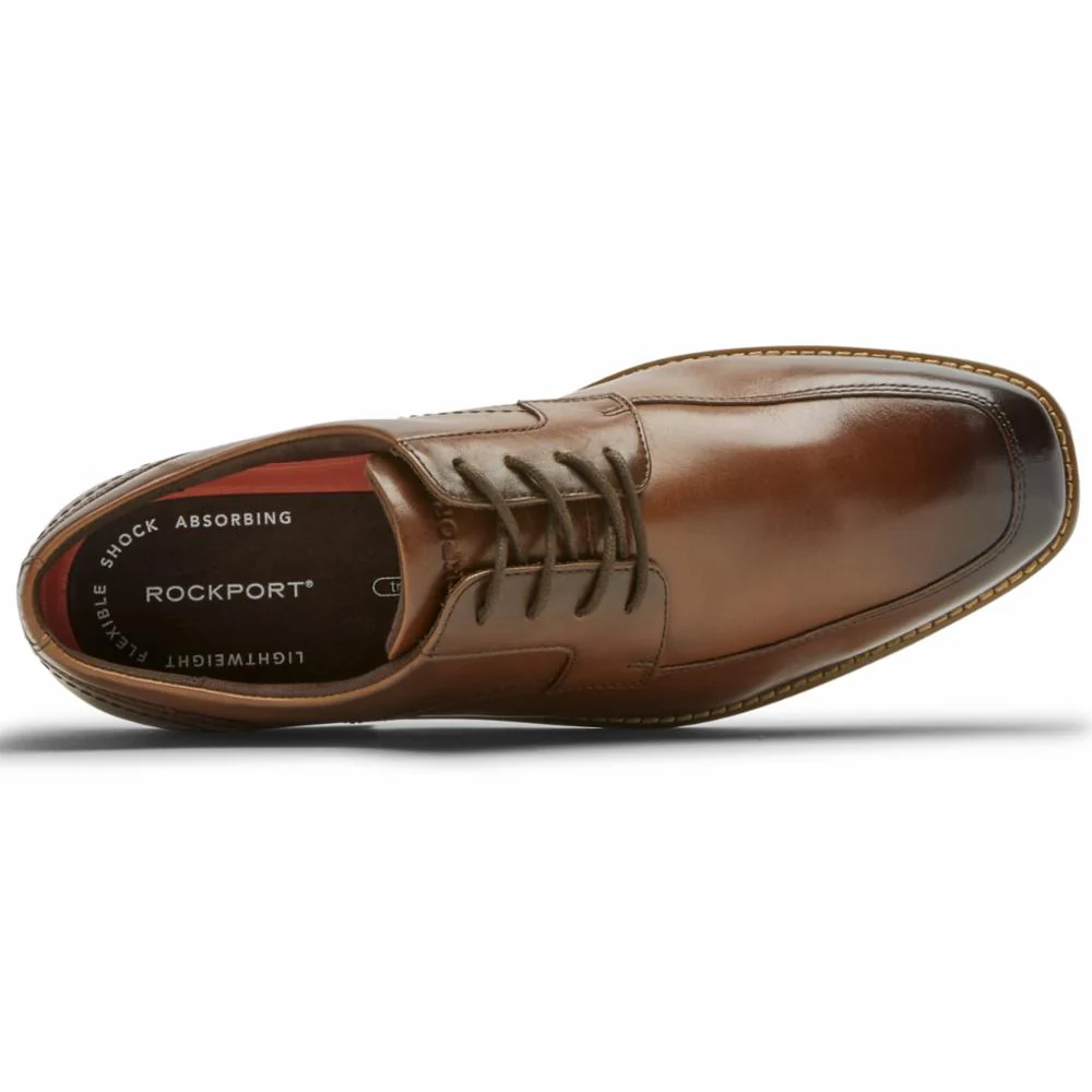 Rockport Men SLAYTER APRON TOE NEW BROWN/GLASS - Image 3