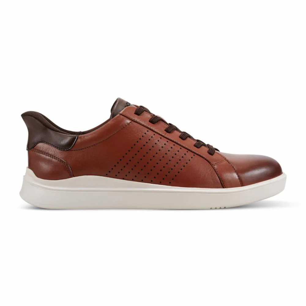 Rockport Men TRISTENL2 STEP ACTIVATED LACEUP BRITISH TAN/JAVA/MONKS ROBE/LU - Image 2
