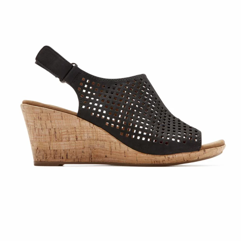 Rockport Women BRIAH PERF SLING BLACK/NUBUCK - Image 2