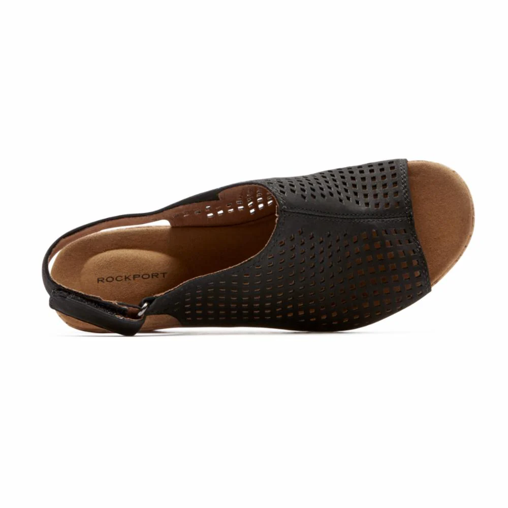 Rockport Women BRIAH PERF SLING BLACK/NUBUCK - Image 3