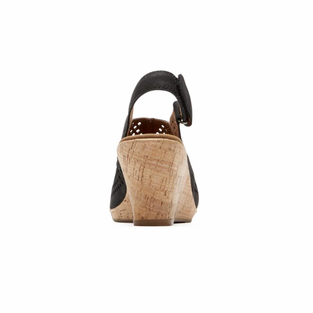 Rockport Women BRIAH PERF SLING BLACK/NUBUCK - Image 4