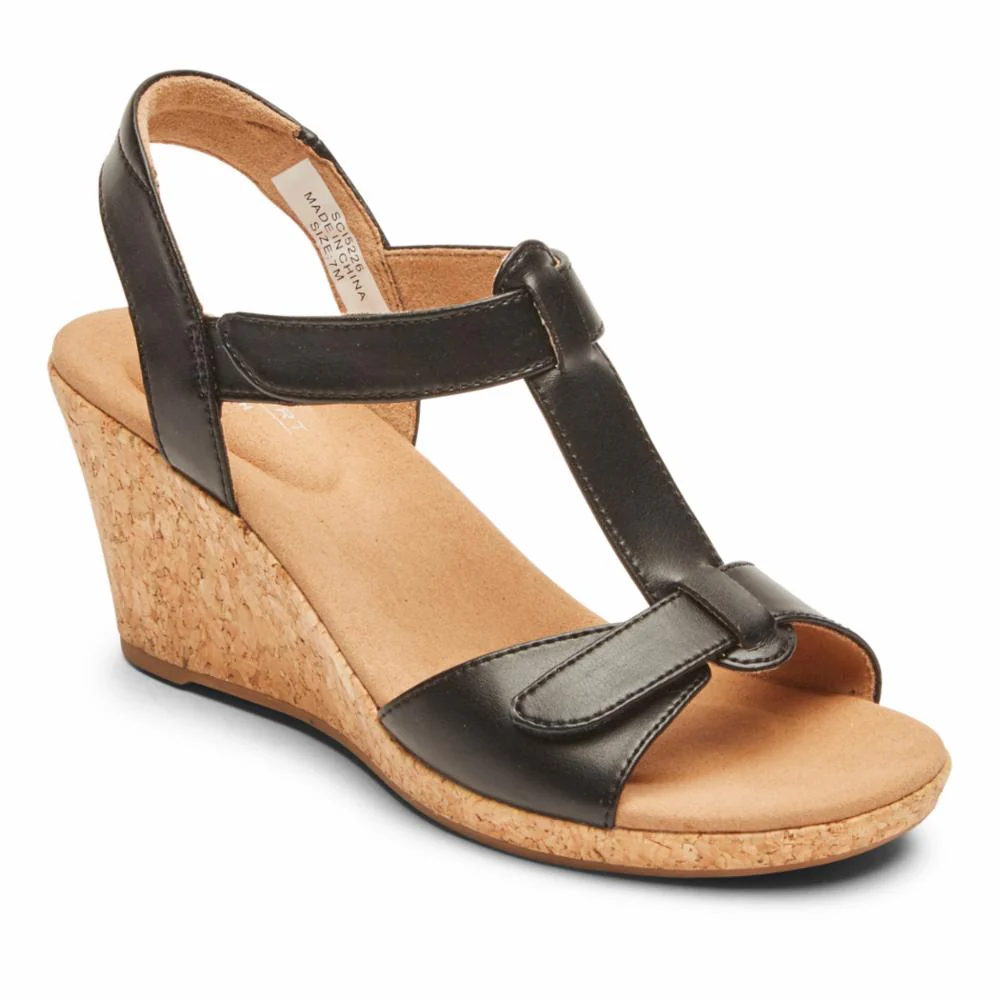 Rockport Women BRIAH T STRAP BLACK - Image 3